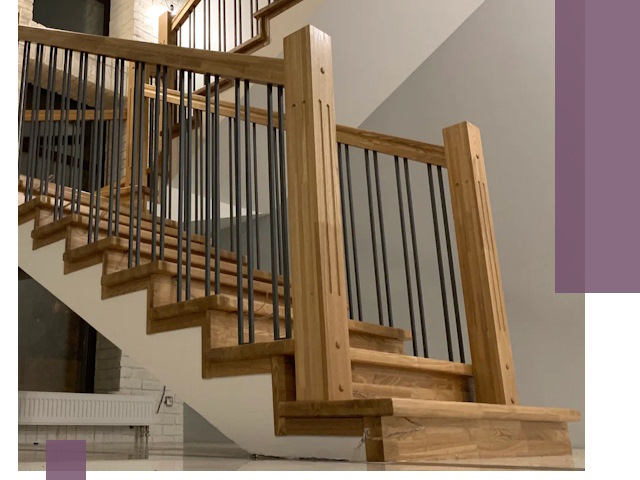 Реставрация деревянных и металлических лестниц в Кимрах