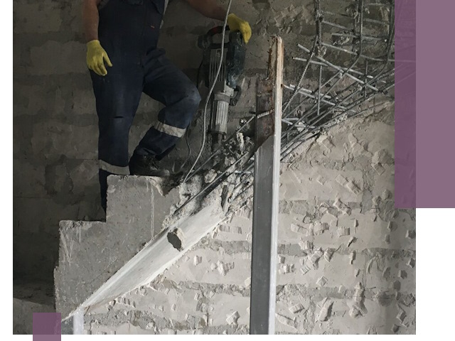 Демонтаж металлических и бетонных лестниц в Кимрах