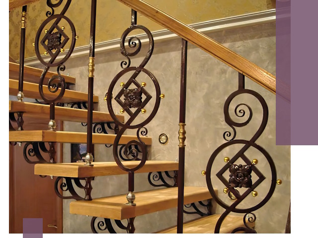 Изготовление кованых лестниц под ключ в Кимрах