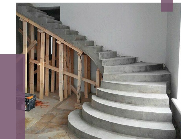 Изготовление бетонных лестниц под ключ в Кимрах от 20356 руб. | ПРОЛЁТ-Кмы