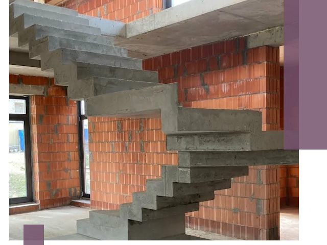 Изготовление бетонных лестниц под ключ в Кимрах