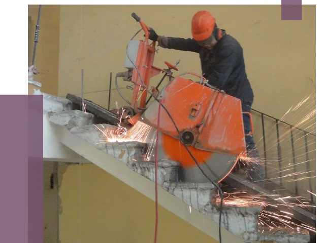 Демонтаж бетонных лестниц в Кимрах от 4698 руб. за м2 | ПРОЛЁТ-Кмы