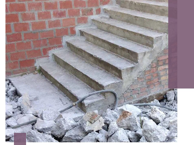 Демонтаж бетонных лестниц в Кимрах: быстро и безопасно