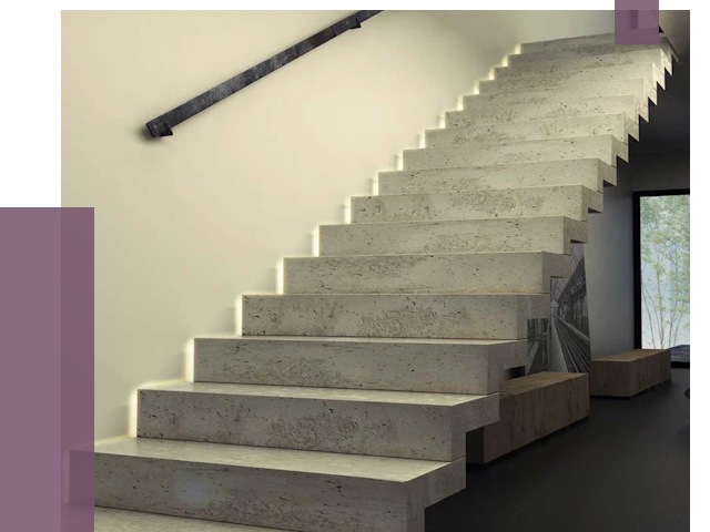 Облицовка бетонных лестниц в Кимрах от 4698 руб/м2