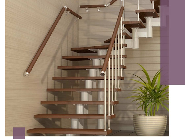 Изготовление модульных лестниц под ключ в Кимрах