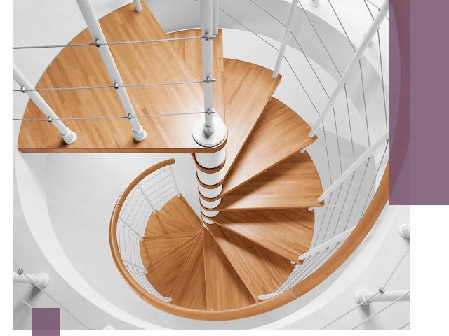 Изготовление винтовых лестниц под ключ в Кимрах