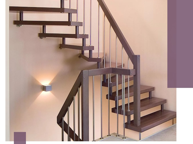 Изготовление лестниц на больцах в Кимрах под ключ