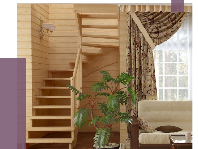 Лестницы для дачи в Кимрах от 77510 руб.  | ПРОЛЁТ-Кмы