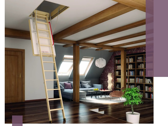 Чердачные лестницы под ключ в Кимрах: изготовление и монтаж