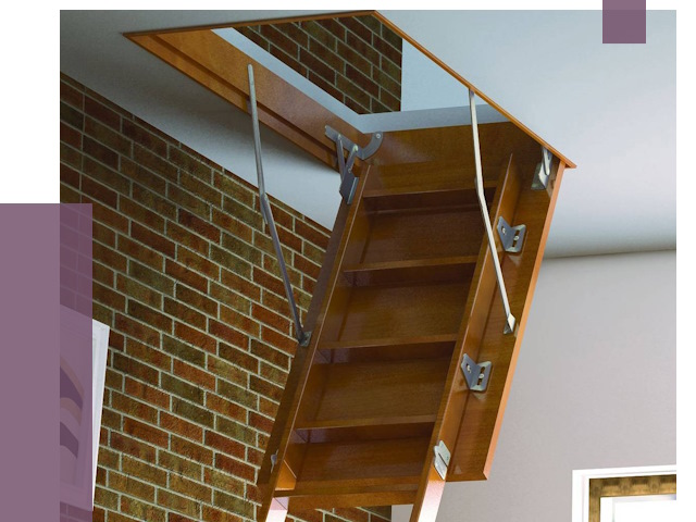 Установка чердачной лестницы в Кимрах от 7986 руб. | ПРОЛЁТ-Кмы