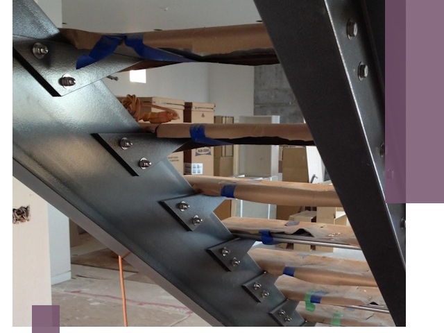 Усиление лестничных конструкций и усиление опор в Кимрах