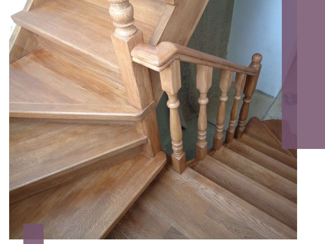 Дубовые лестницы под ключ в Кимрах: изготовление и монтаж
