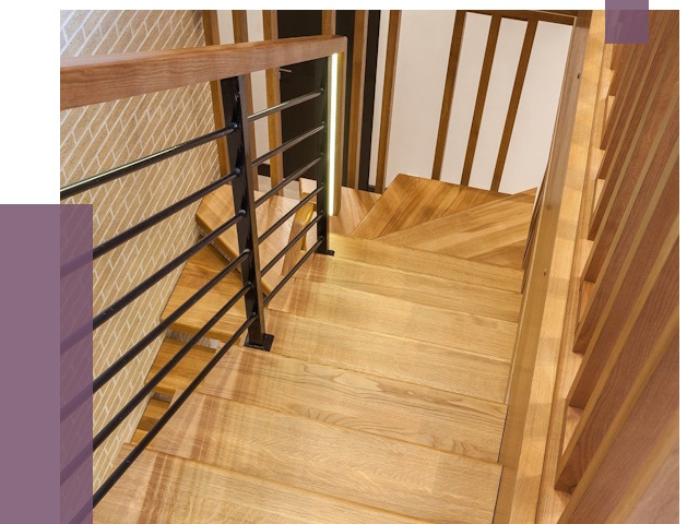 Лестницы из ясеня в Кимрах под ключ от 10230 руб. 