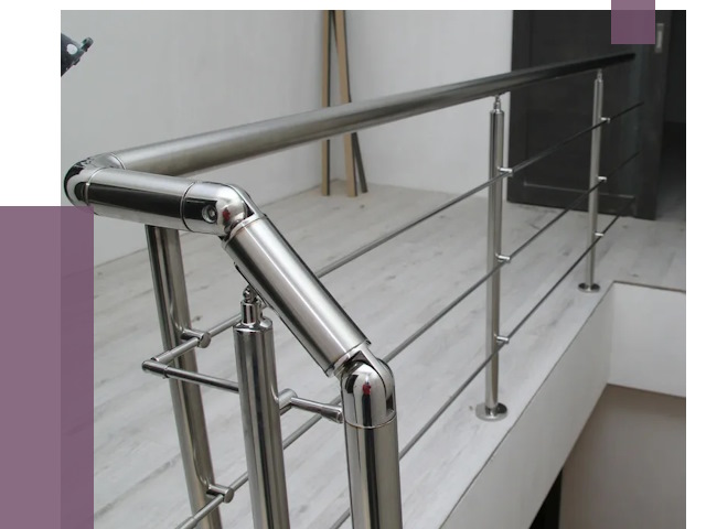 Перила из нержавеющей стали в Кимрах от 9186 руб. под ключ | ПРОЛЁТ-Кмы