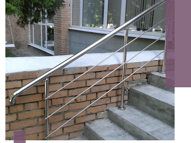 Перила из нержавеющей стали высокого качества в Кимрах