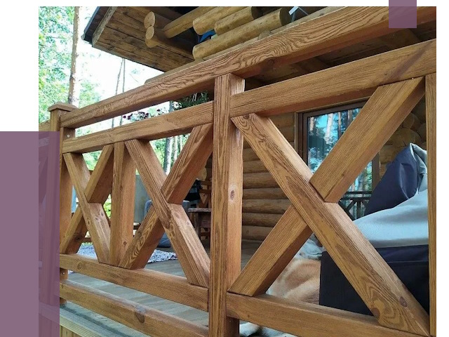 Деревянные перила под ключ в Кимрах от 7829 руб. 