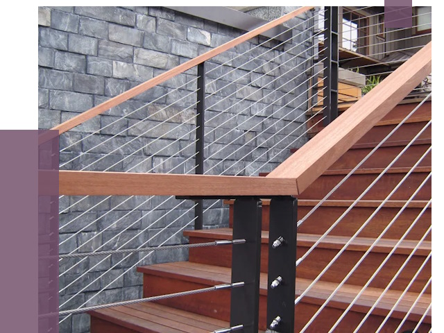 Тросовые перила под ключ в Кимрах от 7934 руб. 