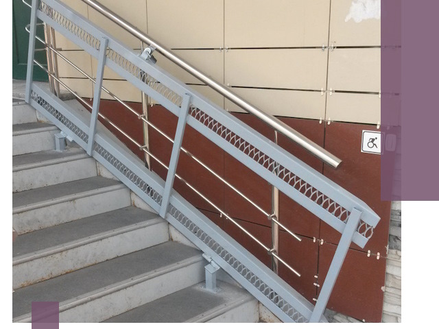 Изготовление откидных пандусов под ключ в Кимрах