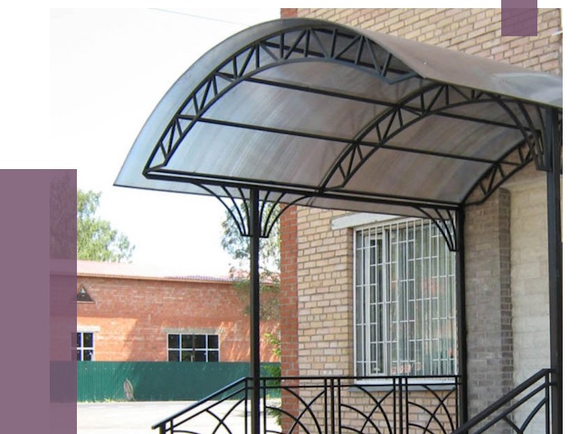 Металлические навесы и козырьки в Кимрах от 13049 руб.