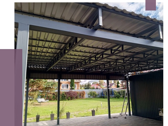 Монтаж навесов в Кимрах от 7516 руб. — установка навеса | ПРОЛЁТ-Кмы