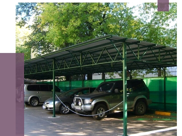 Навесы для парковки в Кимрах от 81946 руб. заказать | ПРОЛЁТ-Кмы