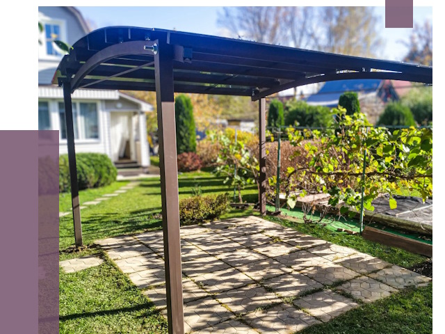 Навесы для дачи в Кимрах от 12997 руб. под ключ — ПРОЛЁТ-Кмы