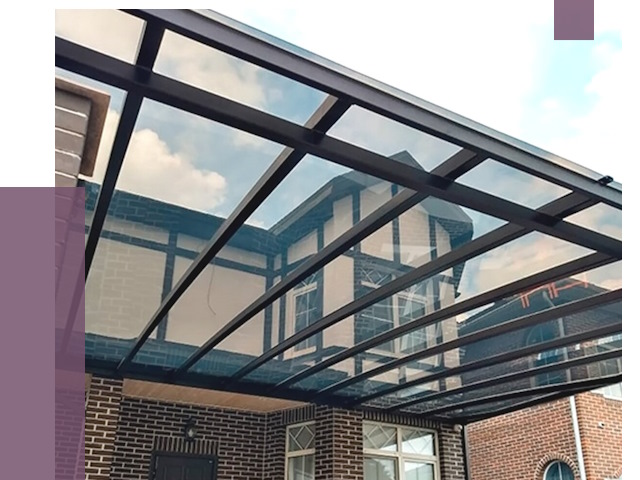 Навесы из поликарбоната в Кимрах от 8790 руб. под ключ — ПРОЛЁТ-Кмы