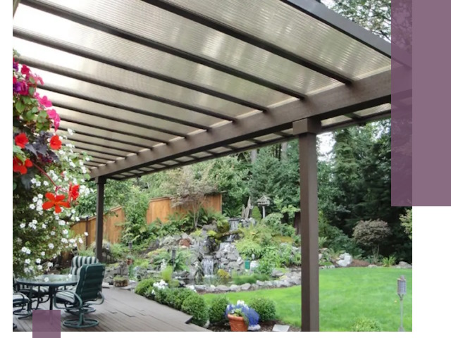 Навесы из поликарбоната под ключ в Кимрах быстро и надёжно