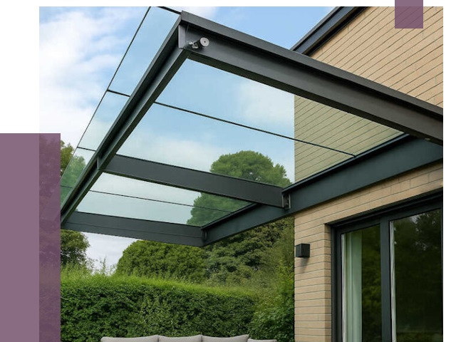 Стеклянные навесы и козырьки в Кимрах от 12527 руб.