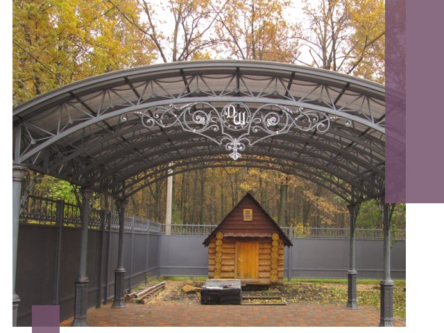 Кованые навесы премиум-класса под заказ в Кимрах