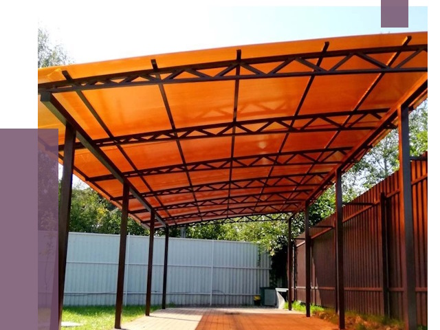 Односкатные навесы под ключ в Кимрах от 13414 руб. 