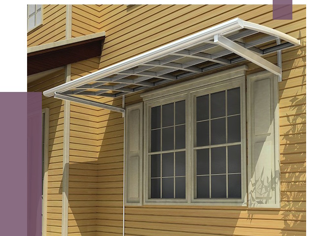 Козырьки над окнами в Кимрах от 7777 руб. — монтаж, покупки | ПРОЛЁТ-Кмы