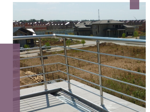 Парапеты из нержавеющей стали в Кимрах от 8142 руб. за м² | ПРОЛЁТ-Кмы