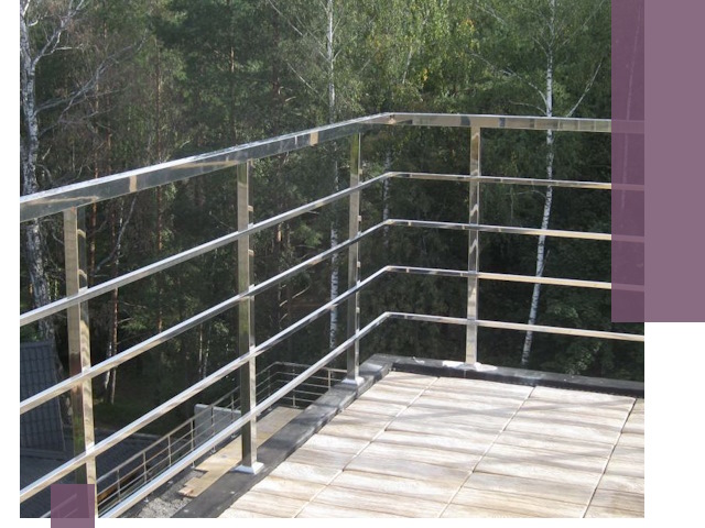 Парапеты из нержавеющей стали в Кимрах — изготовление и монтаж