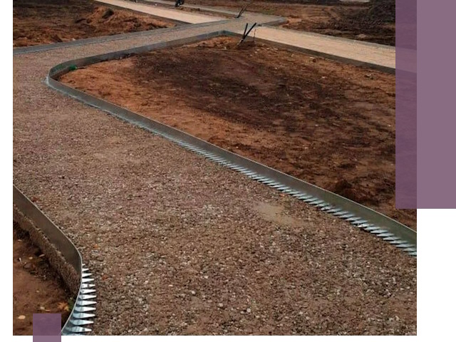 Металлические бордюры под ключ в Кимрах — изготовление и монтаж