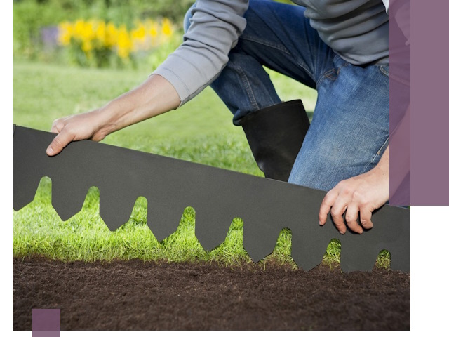 Металлические бордюры для газона в Кимрах — изготовление и монтаж