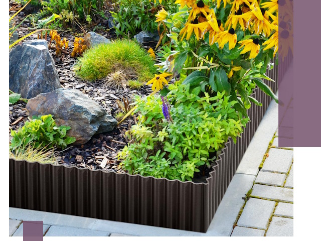 Металлические бордюры для клумб в Кимрах — производство и монтаж