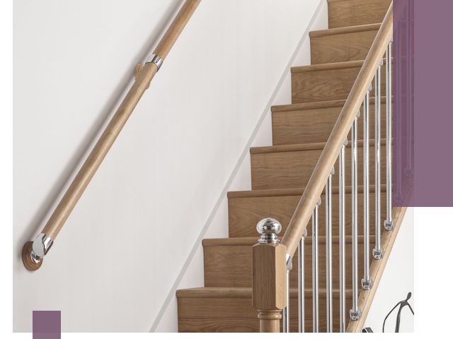 Пристенные поручни из стали и нержавейки под монтаж в Кимрах